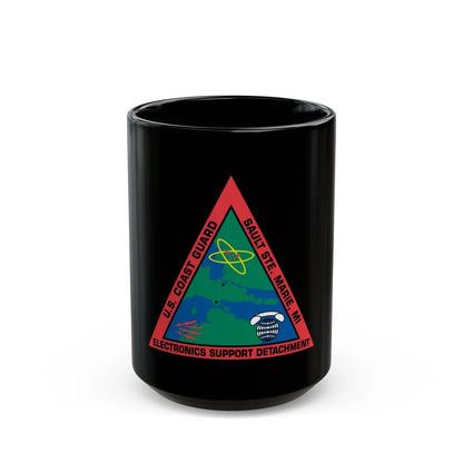 USCG ESD Sault SteMarie MI (U.S. Coast Guard) Black Coffee Mug-15oz-Go Mug Yourself