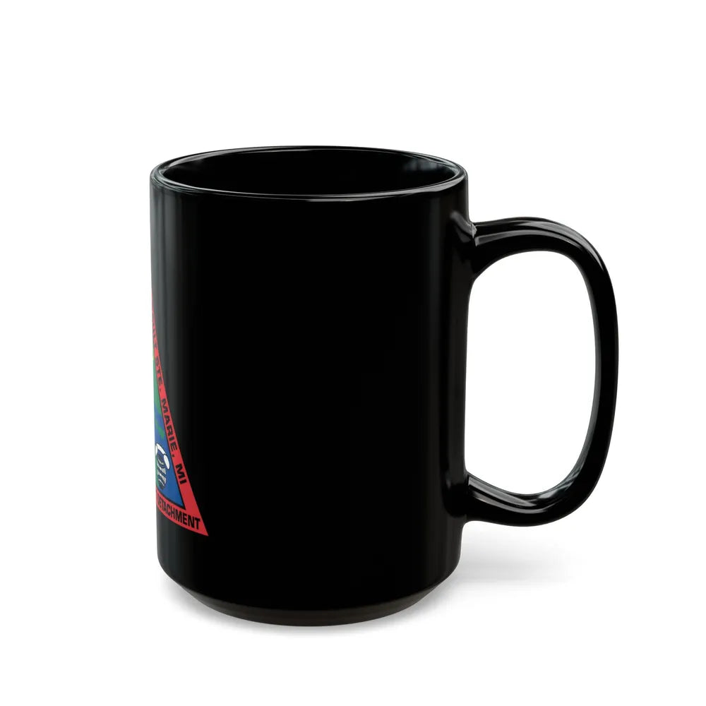 USCG ESD Sault SteMarie MI (U.S. Coast Guard) Black Coffee Mug-Go Mug Yourself