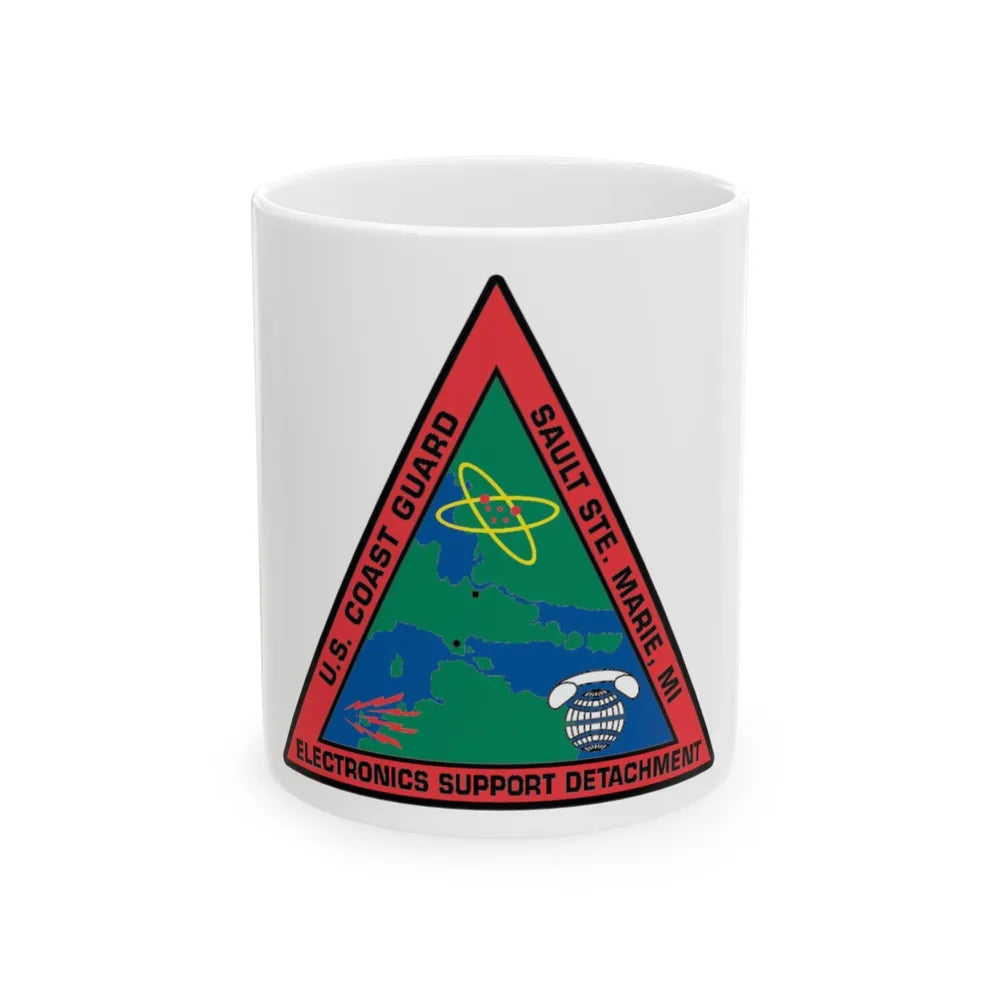 USCG ESD Sault SteMarie MI (U.S. Coast Guard) White Coffee Mug-11oz-Go Mug Yourself