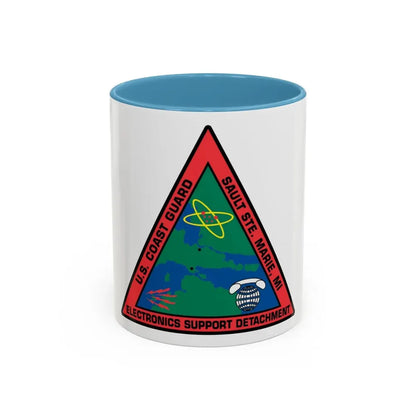 USCG ESD Sault SteMarie MI (U.S. Coast Guard) Accent Coffee Mug 11oz Light Blue - Go Mug Yourself