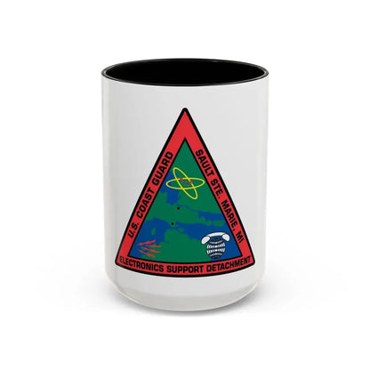 USCG ESD Sault SteMarie MI (U.S. Coast Guard) Accent Coffee Mug 15oz Black - Go Mug Yourself