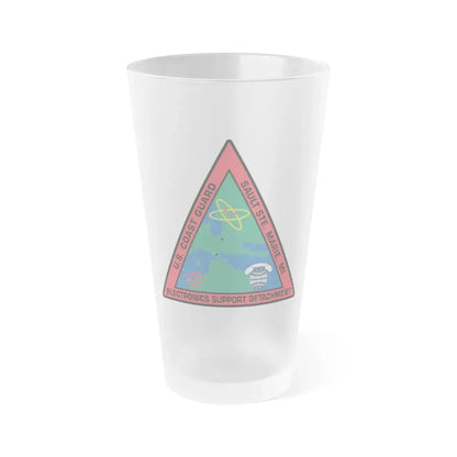 USCG ESD Sault SteMarie MI (U.S. Coast Guard) Frosted Pint Glass 16oz Default Title - Go Mug Yourself