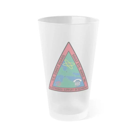 USCG ESD Sault SteMarie MI (U.S. Coast Guard) Frosted Pint Glass 16oz Default Title - Go Mug Yourself