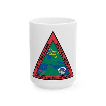 USCG ESD Sault SteMarie MI (U.S. Coast Guard) White Coffee Mug 15oz - Go Mug Yourself