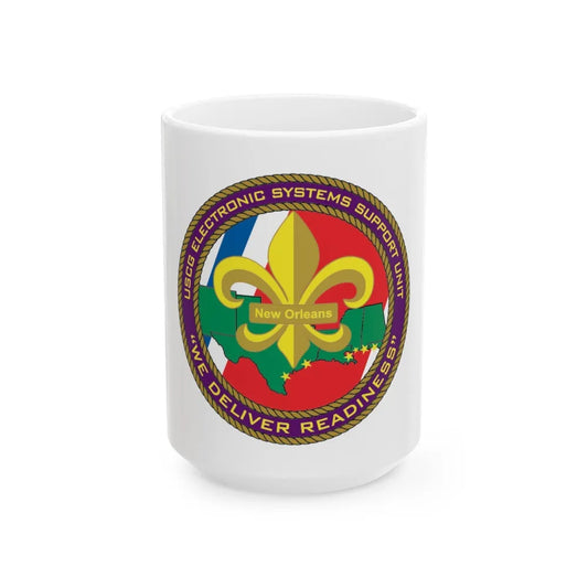 USCG ESSU New Orleans (U.S. Coast Guard) White Coffee Mug-15oz-Go Mug Yourself