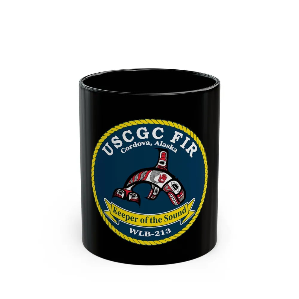 USCG FIR WLB 213 (U.S. Coast Guard) Black Coffee Mug-11oz-Go Mug Yourself