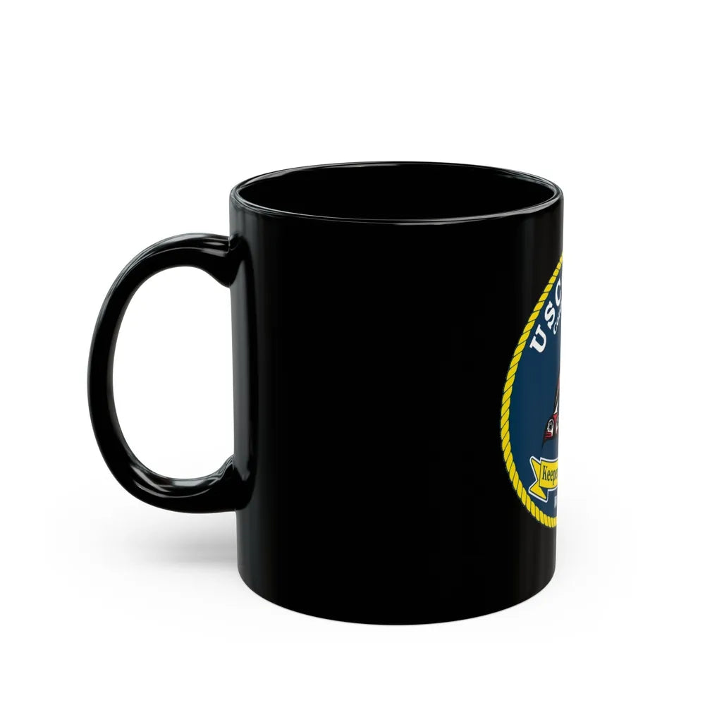 USCG FIR WLB 213 (U.S. Coast Guard) Black Coffee Mug-Go Mug Yourself