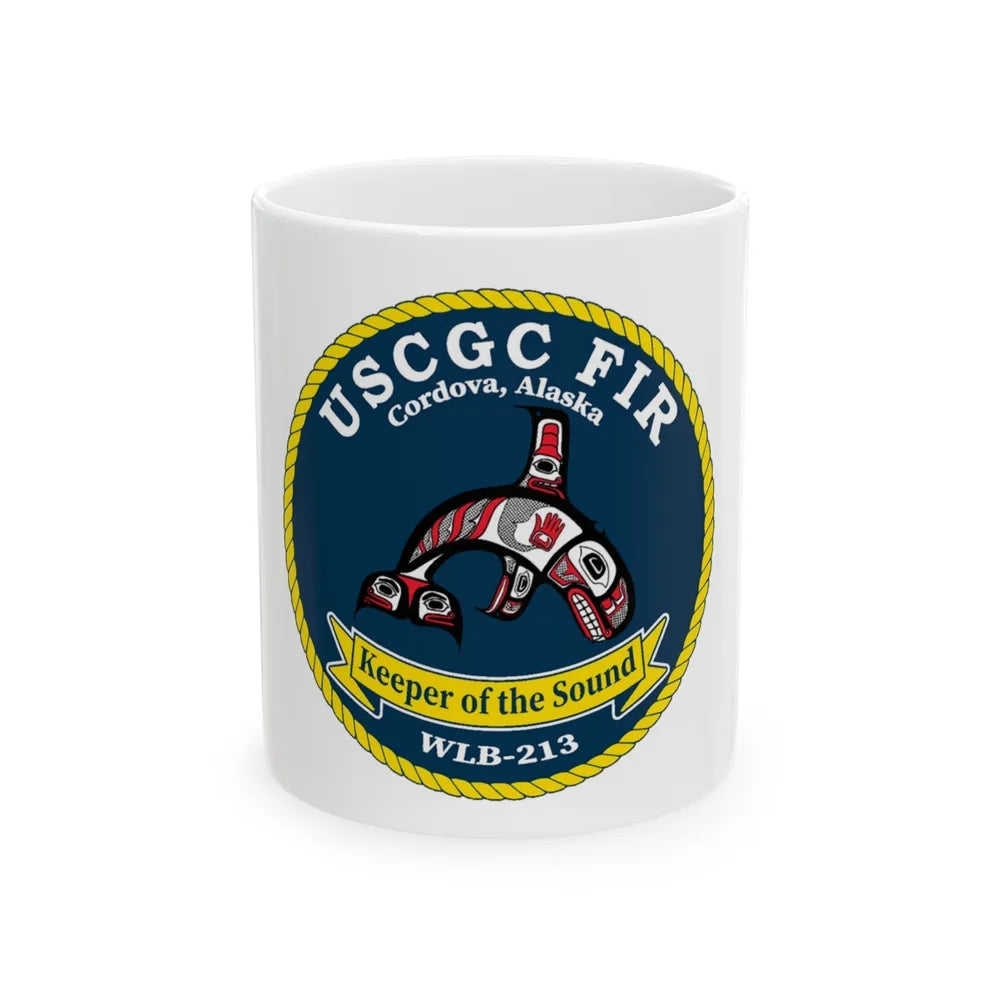 USCG FIR WLB 213 (U.S. Coast Guard) White Coffee Mug-11oz-Go Mug Yourself