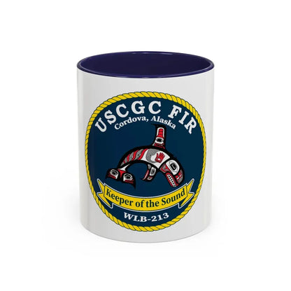 USCG FIR WLB 213 (U.S. Coast Guard) Accent Coffee Mug 11oz Navy - Go Mug Yourself