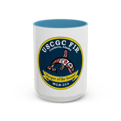 USCG FIR WLB 213 (U.S. Coast Guard) Accent Coffee Mug 15oz Light Blue - Go Mug Yourself