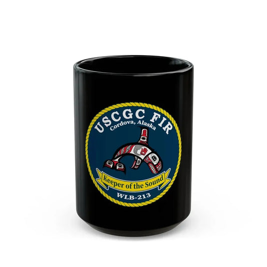 USCG FIR WLB 213 (U.S. Coast Guard) Black Coffee Mug 15oz - Go Mug Yourself