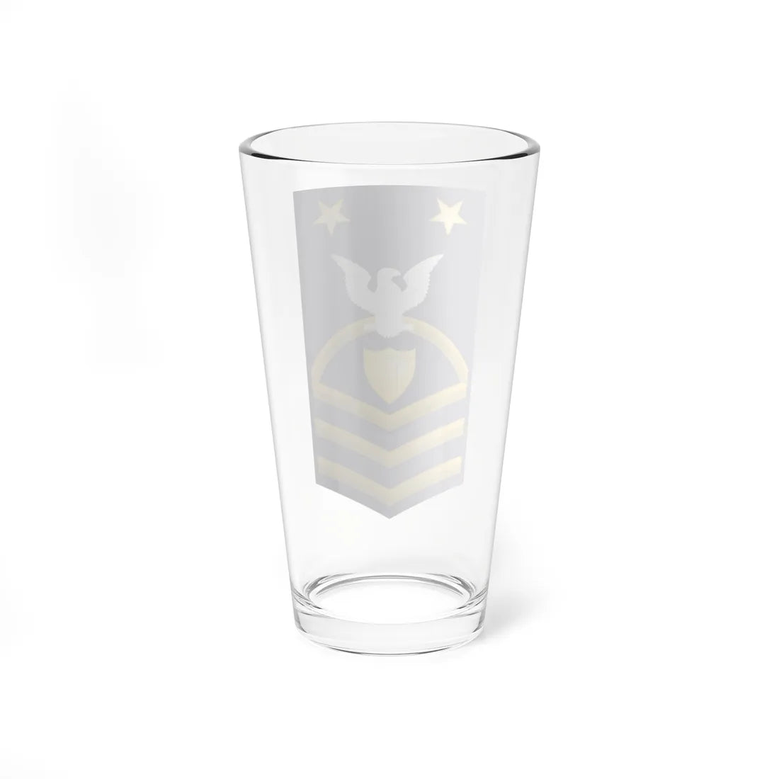 USCG Gold Badge Master Chief Petty Officer Insignia Sleeve (United States) (Military Rank) Pint Glass 16oz - Go Mug Yourself