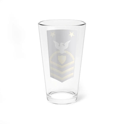 USCG Gold Badge Master Chief Petty Officer Insignia Sleeve (United States) (Military Rank) Pint Glass 16oz - Go Mug Yourself