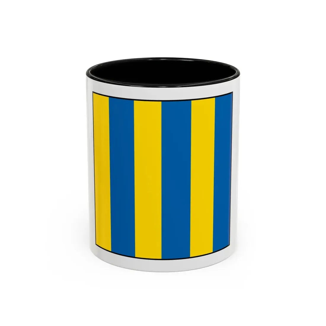USCG Golf Flag (U.S. Coast Guard) Accent Coffee Mug 11oz Black - Go Mug Yourself
