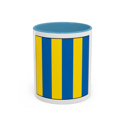 USCG Golf Flag (U.S. Coast Guard) Accent Coffee Mug 11oz Light Blue - Go Mug Yourself