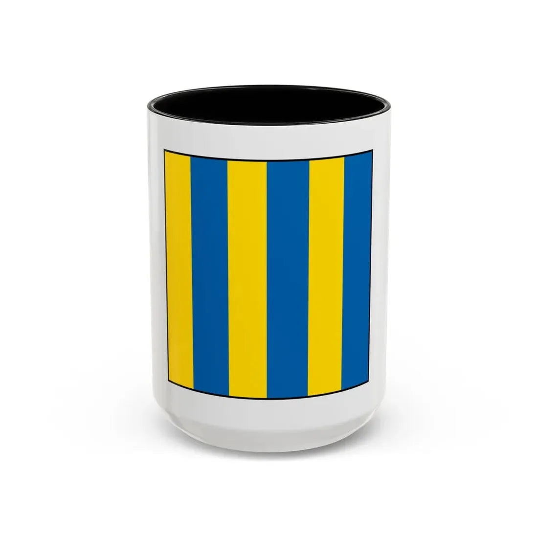 USCG Golf Flag (U.S. Coast Guard) Accent Coffee Mug 15oz Black - Go Mug Yourself