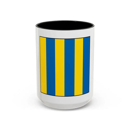 USCG Golf Flag (U.S. Coast Guard) Accent Coffee Mug 15oz Black - Go Mug Yourself