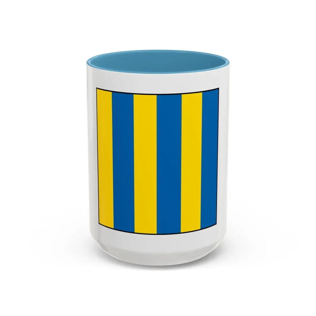 USCG Golf Flag (U.S. Coast Guard) Accent Coffee Mug 15oz Light Blue - Go Mug Yourself