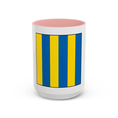 USCG Golf Flag (U.S. Coast Guard) Accent Coffee Mug 15oz Pink - Go Mug Yourself