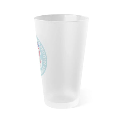 USCG Greater Antilles Section (U.S. Coast Guard) Frosted Pint Glass 16oz-Go Mug Yourself