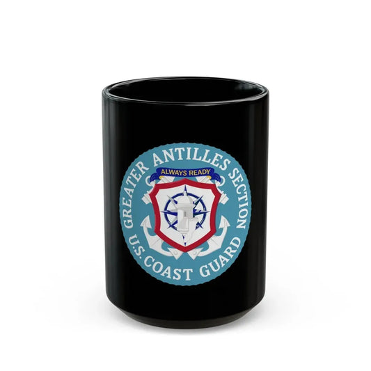USCG Greater Antilles Section (U.S. Coast Guard) Black Coffee Mug 15oz - Go Mug Yourself