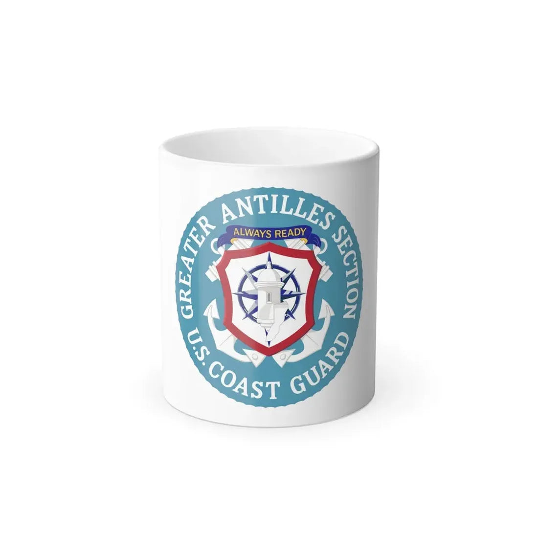 USCG Greater Antilles Section (U.S. Coast Guard) Color Changing Coffee Mug 11oz - Go Mug Yourself