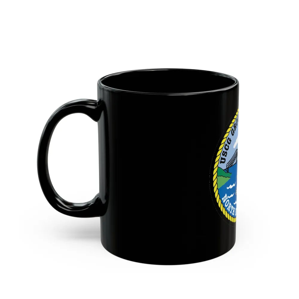 USCG Group Air Station North Bend (U.S. Coast Guard) Black Coffee Mug-Go Mug Yourself