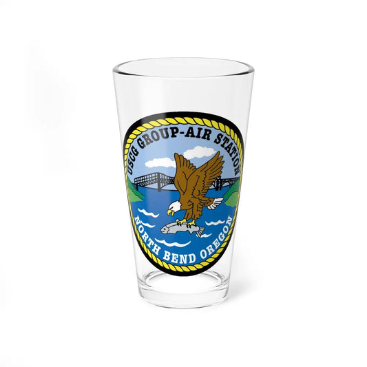 USCG Group Air Station North Bend (U.S. Coast Guard) Pint Glass 16oz-16oz-Go Mug Yourself