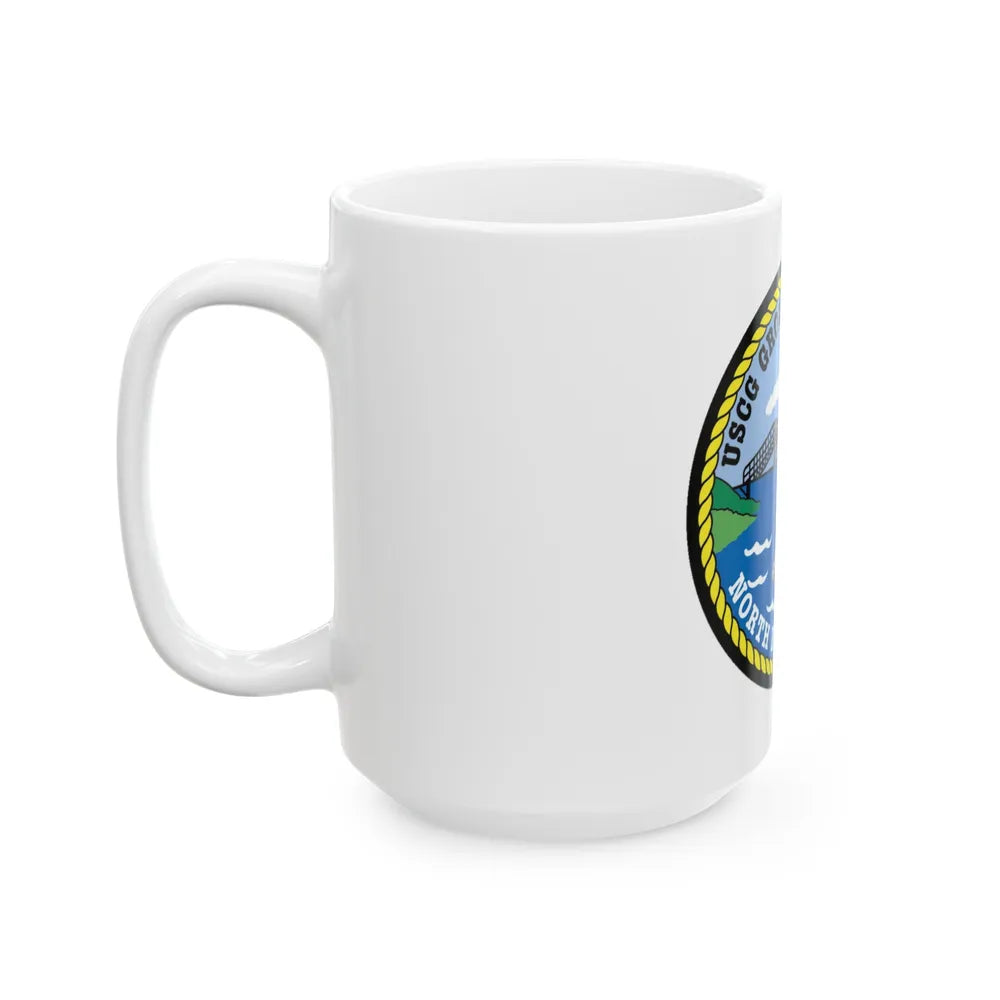 USCG Group Air Station North Bend (U.S. Coast Guard) White Coffee Mug-Go Mug Yourself