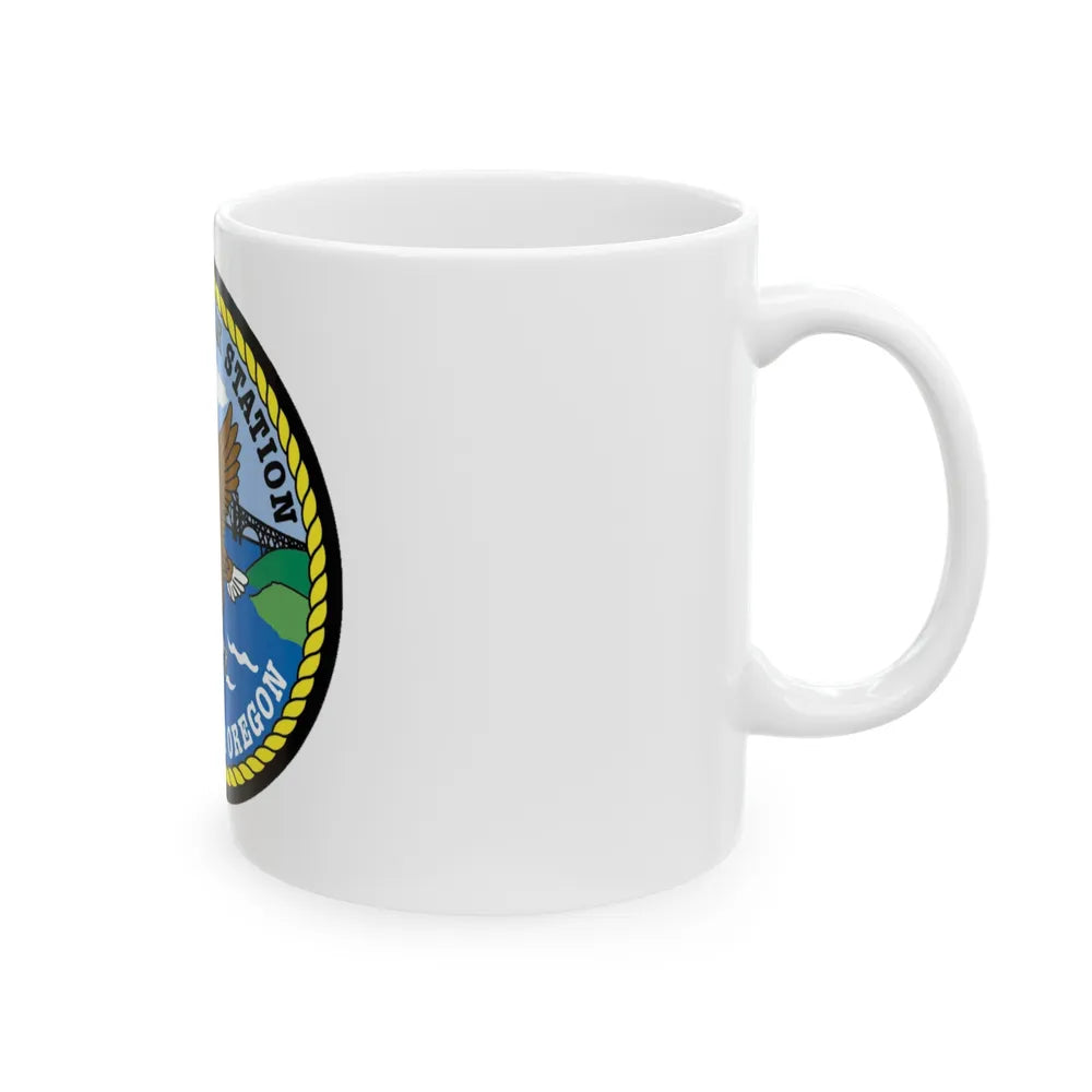 USCG Group Air Station North Bend (U.S. Coast Guard) White Coffee Mug-Go Mug Yourself