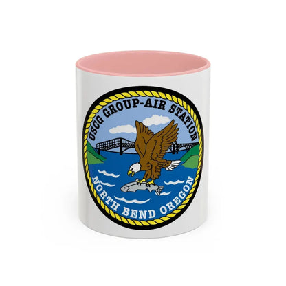 USCG Group Air Station North Bend (U.S. Coast Guard) Accent Coffee Mug 11oz Pink - Go Mug Yourself