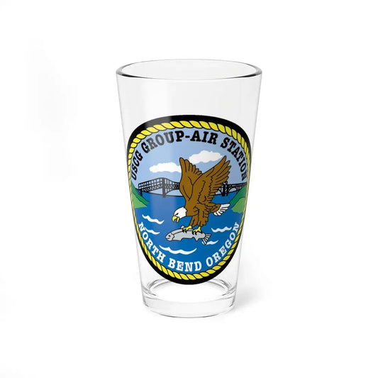 USCG Group Air Station North Bend (U.S. Coast Guard) Pint Glass 16oz 16oz - Go Mug Yourself