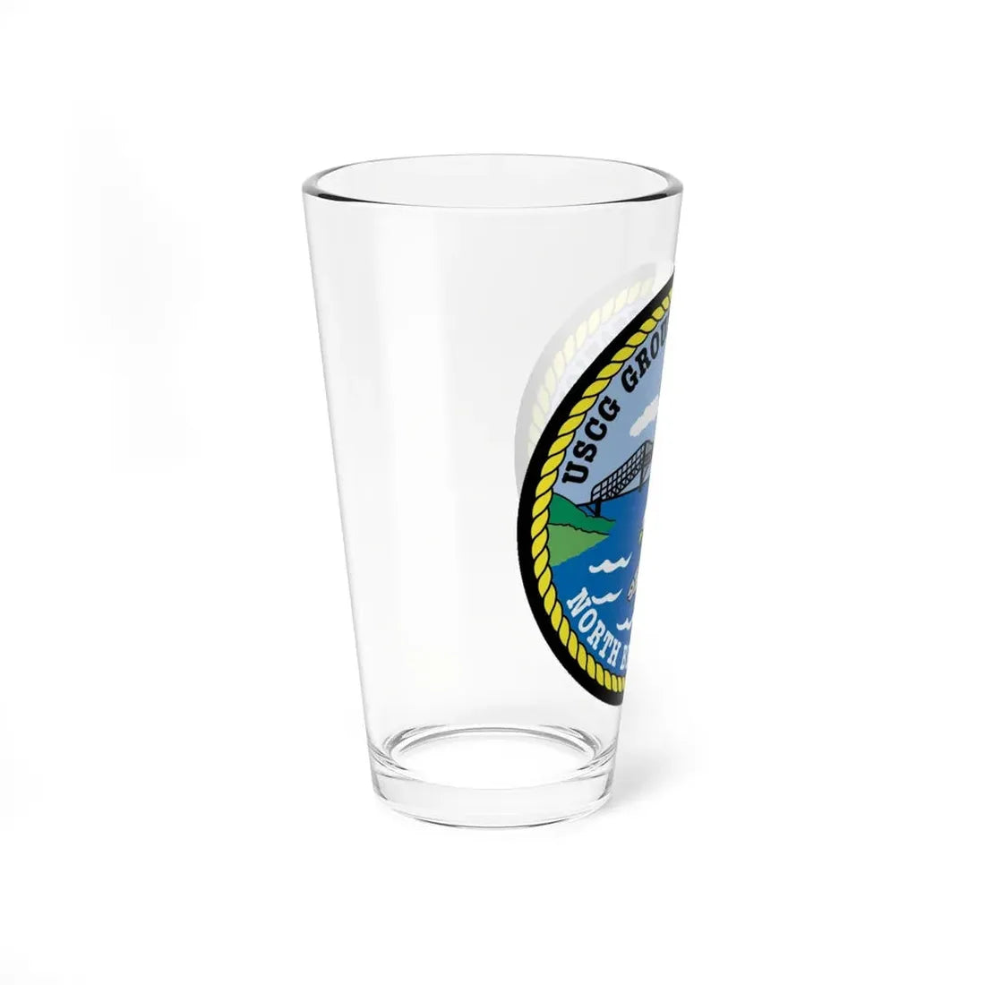 USCG Group Air Station North Bend (U.S. Coast Guard) Pint Glass 16oz - Go Mug Yourself