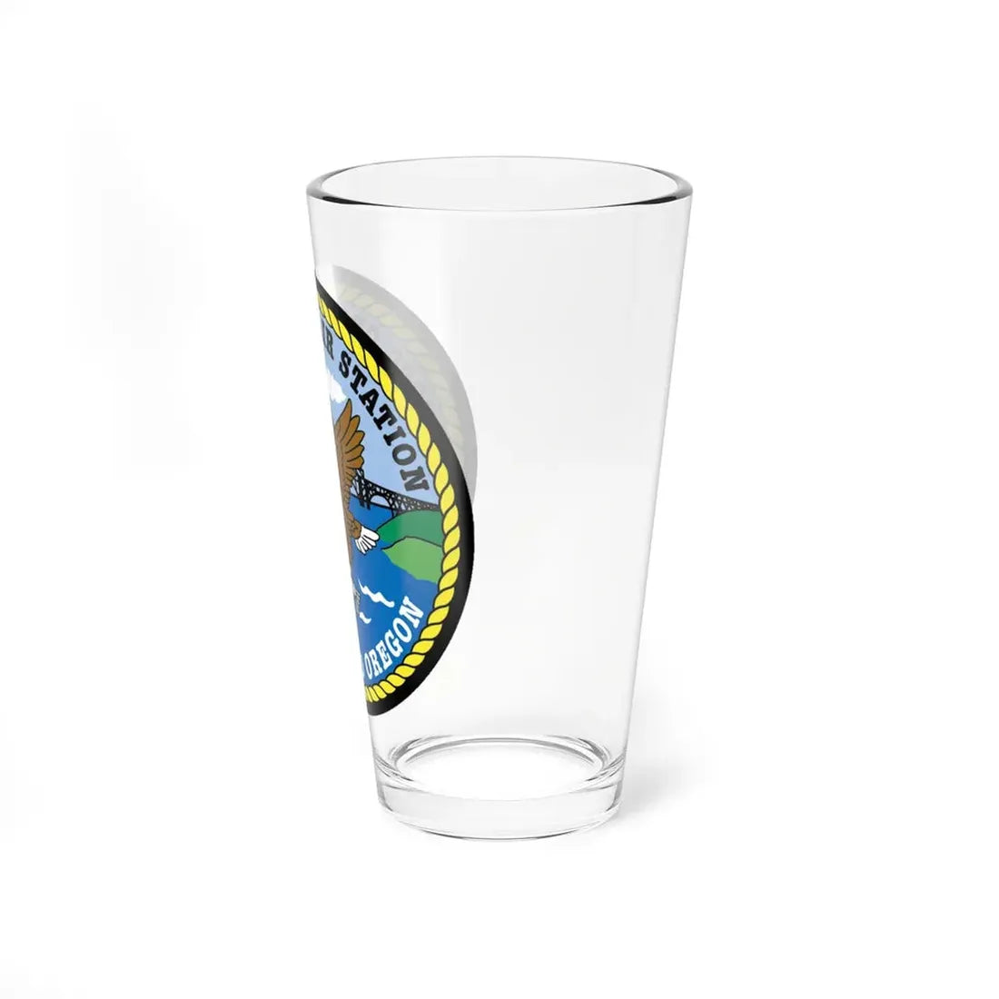 USCG Group Air Station North Bend (U.S. Coast Guard) Pint Glass 16oz - Go Mug Yourself
