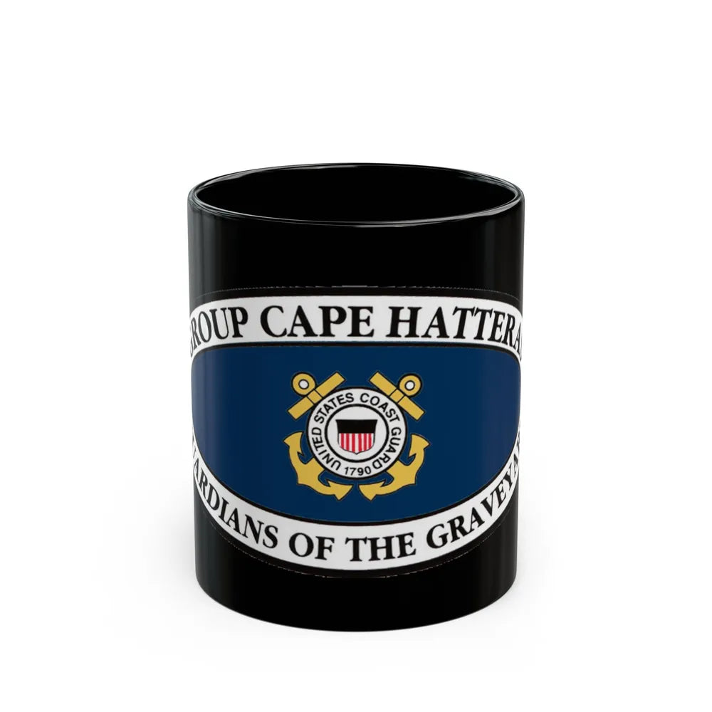 USCG Group Cape Hatteras VINT (U.S. Coast Guard) Black Coffee Mug-11oz-Go Mug Yourself