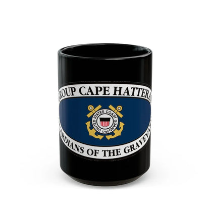 USCG Group Cape Hatteras VINT (U.S. Coast Guard) Black Coffee Mug-15oz-Go Mug Yourself