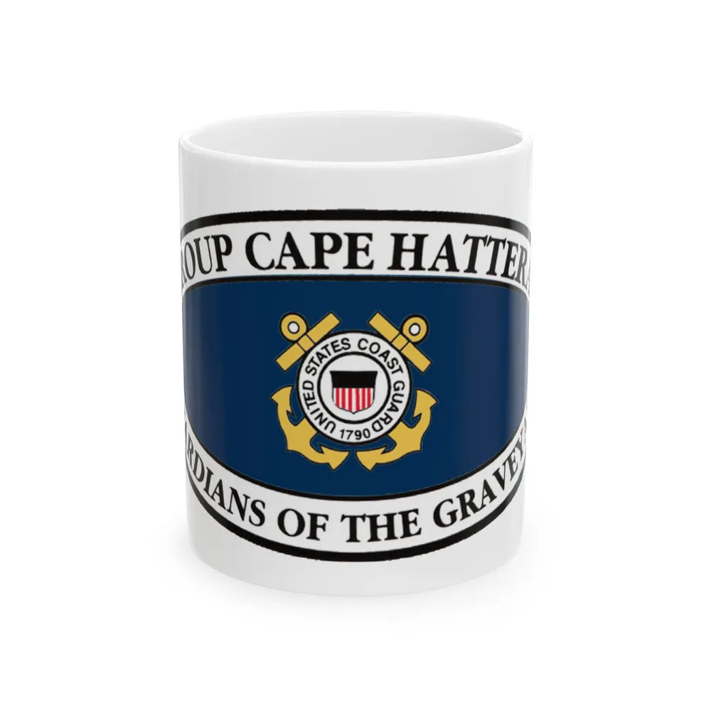 USCG Group Cape Hatteras VINT (U.S. Coast Guard) White Coffee Mug-11oz-Go Mug Yourself