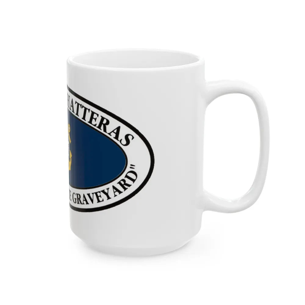 USCG Group Cape Hatteras VINT (U.S. Coast Guard) White Coffee Mug-Go Mug Yourself