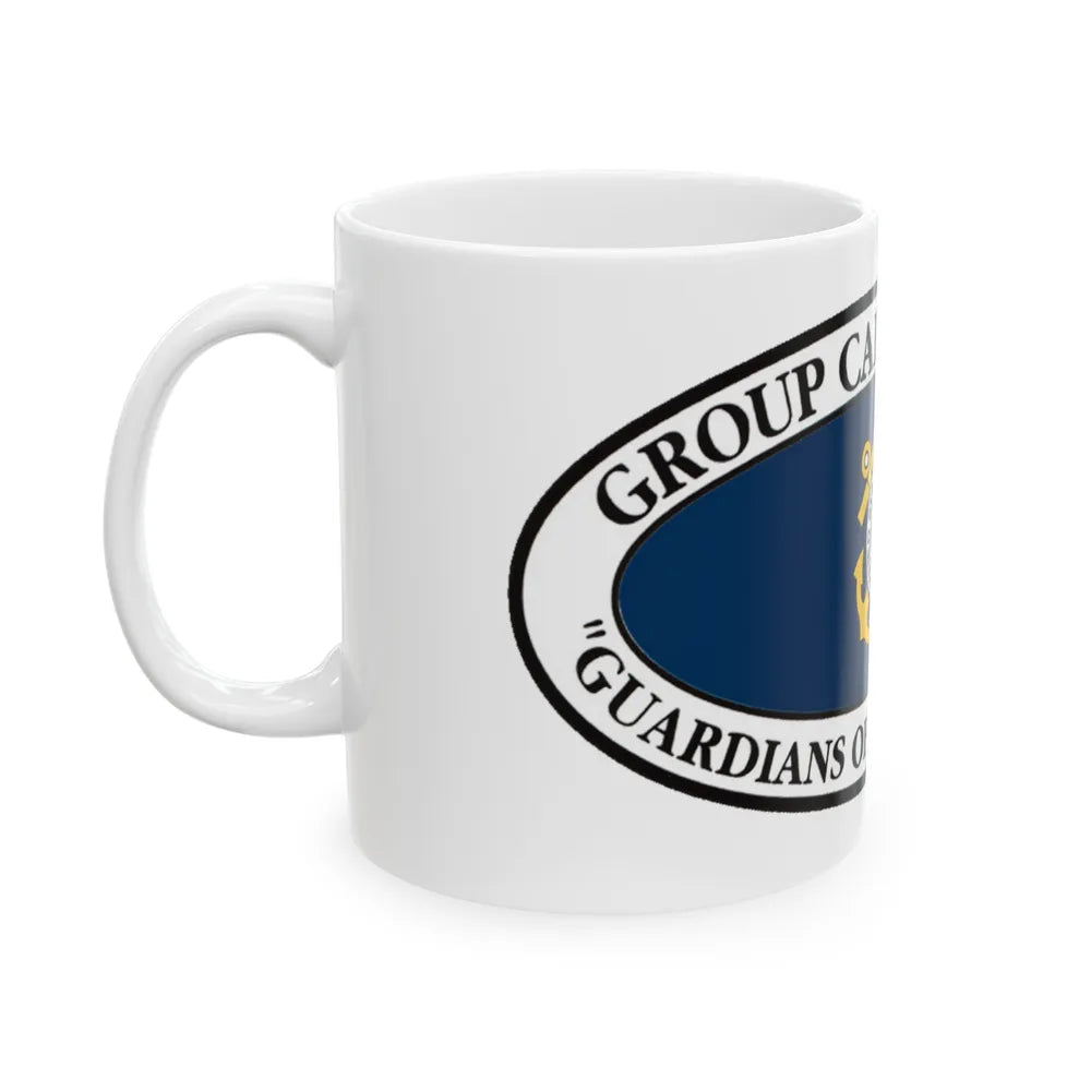 USCG Group Cape Hatteras VINT (U.S. Coast Guard) White Coffee Mug-Go Mug Yourself