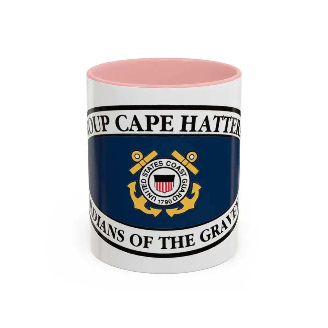USCG Group Cape Hatteras VINT (U.S. Coast Guard) Accent Coffee Mug 11oz Pink - Go Mug Yourself