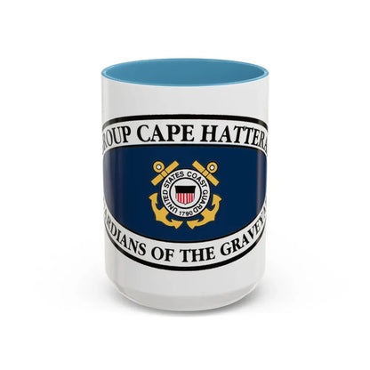 USCG Group Cape Hatteras VINT (U.S. Coast Guard) Accent Coffee Mug 15oz Light Blue - Go Mug Yourself