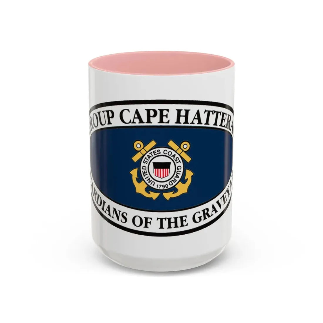 USCG Group Cape Hatteras VINT (U.S. Coast Guard) Accent Coffee Mug 15oz Pink - Go Mug Yourself