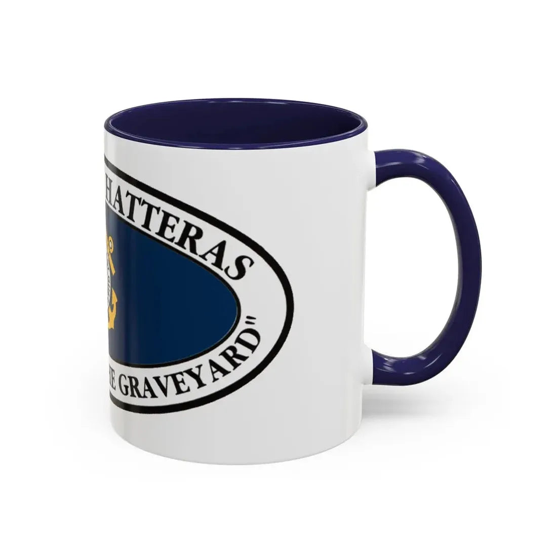 USCG Group Cape Hatteras VINT (U.S. Coast Guard) Accent Coffee Mug - Go Mug Yourself