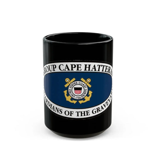 USCG Group Cape Hatteras VINT (U.S. Coast Guard) Black Coffee Mug 15oz - Go Mug Yourself