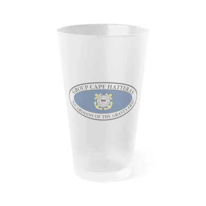 USCG Group Cape Hatteras VINT (U.S. Coast Guard) Frosted Pint Glass 16oz Default Title - Go Mug Yourself