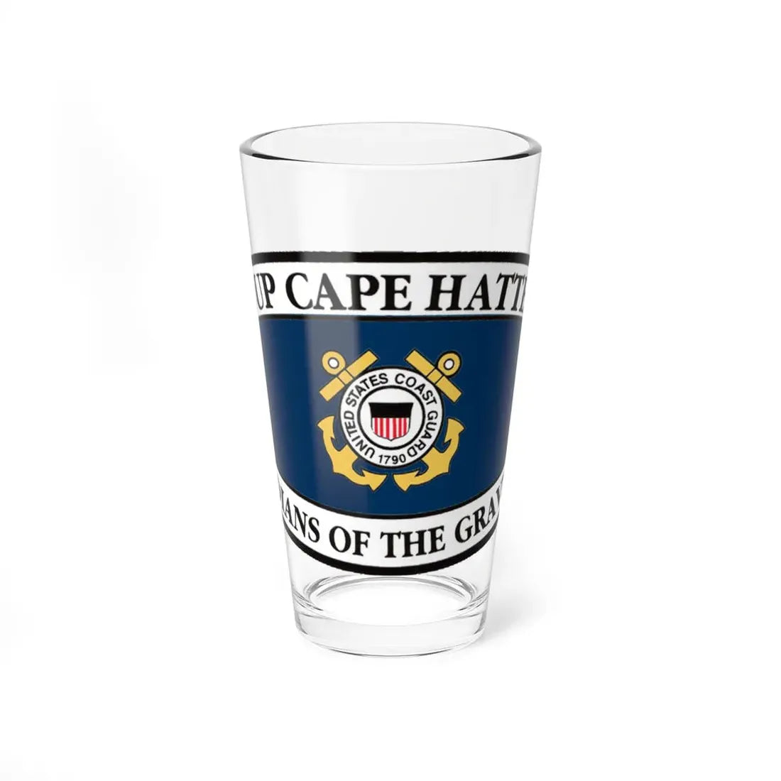 USCG Group Cape Hatteras VINT (U.S. Coast Guard) Pint Glass 16oz 16oz - Go Mug Yourself