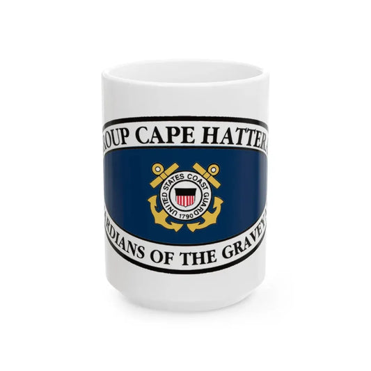 USCG Group Cape Hatteras VINT (U.S. Coast Guard) White Coffee Mug 15oz - Go Mug Yourself