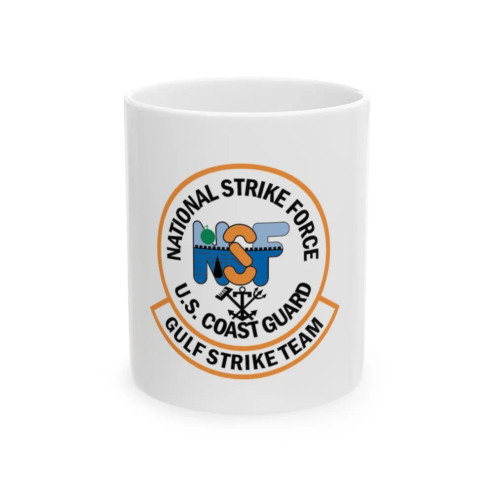 USCG Gulf Strike Team NSF (U.S. Coast Guard) White Coffee Mug-11oz-Go Mug Yourself