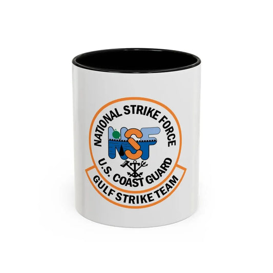 USCG Gulf Strike Team NSF (U.S. Coast Guard) Accent Coffee Mug 11oz Black - Go Mug Yourself
