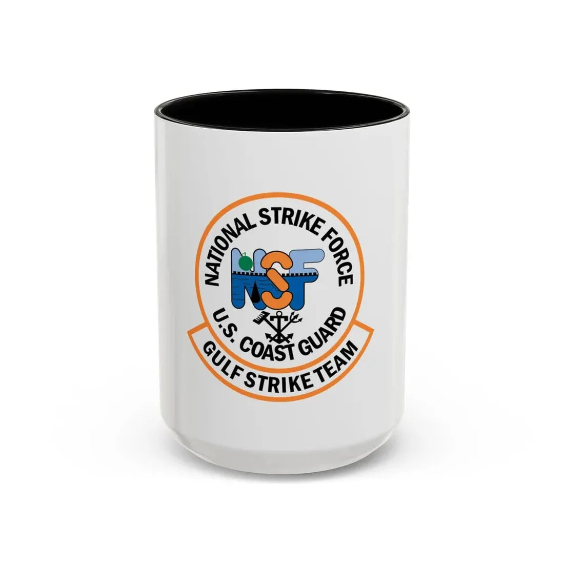USCG Gulf Strike Team NSF (U.S. Coast Guard) Accent Coffee Mug 15oz Black - Go Mug Yourself